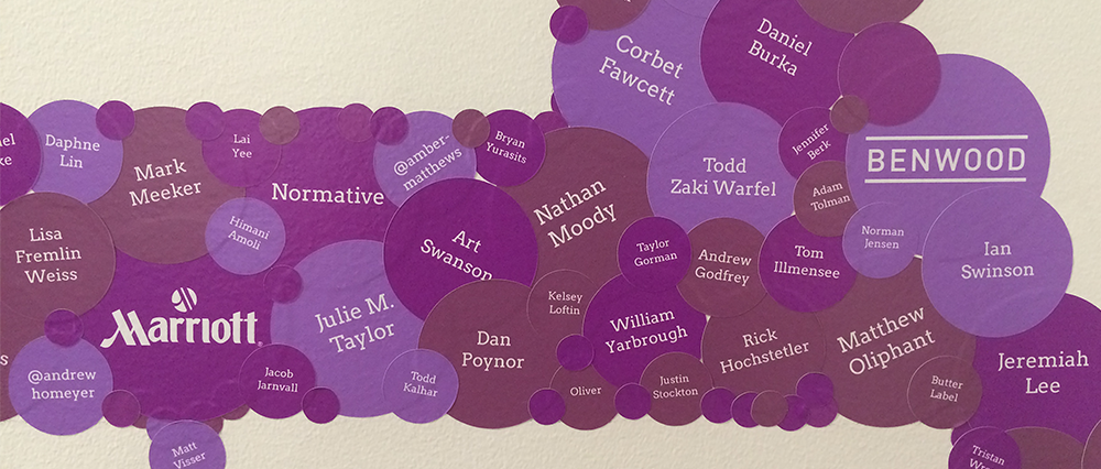 Over 1,500 names are on our Wall of Awesomeness